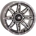 14x7 4/137 4+3 (+10mm) High Lifter HL22 Wheel - Gun Metal Grey-Mach